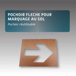 Pochoir FLECHE pour marquage au sol